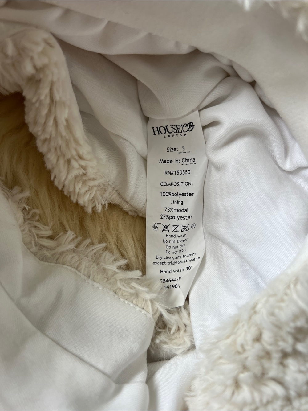 House of CB Shearling Faux Fur Shorts S - Picture 5 of 6